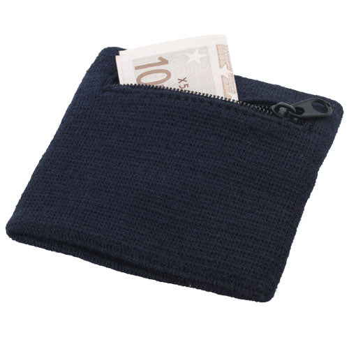 Muñequera absorbente con bolsillo cremallera