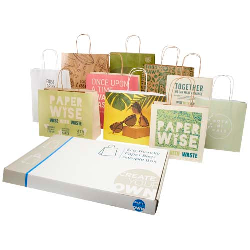 Kit de muestras de bolsas de residuos agrícolas y de papel kraft