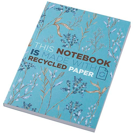 Libreta A5 de tapa blanda con 100 hojas de papel reciclado