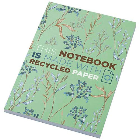 Libreta A5 de tapa blanda con 100 hojas de papel reciclado