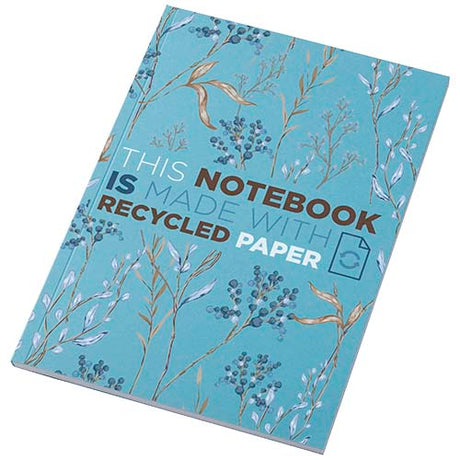 Libreta A5 de tapa blanda con 50 hojas de papel reciclado