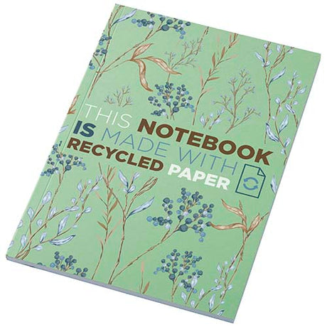Libreta A5 de tapa blanda con 50 hojas de papel reciclado