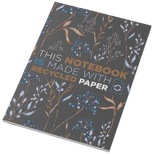 Libreta A5 de tapa blanda con 50 hojas de papel reciclado