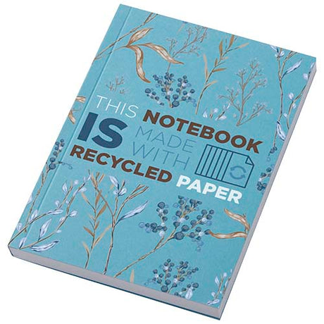 Libreta A6 de tapa blanda con 100 hojas de papel reciclado