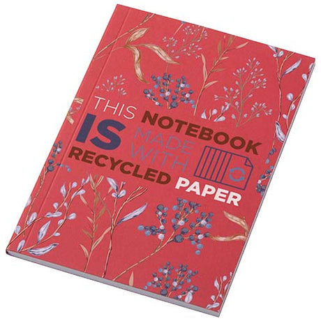Libreta A6 de tapa blanda con 50 hojas de papel reciclado