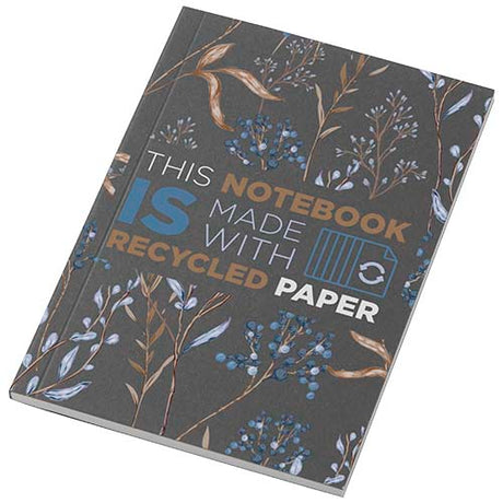 Libreta A6 de tapa blanda con 50 hojas de papel reciclado