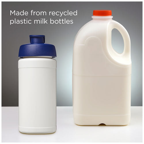Bidón deportivo con tapa Flip de material reciclado de 500 ml Baseline