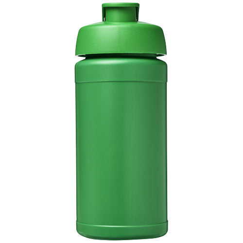 Bidón deportivo con tapa Flip de material reciclado de 500 ml Baseline
