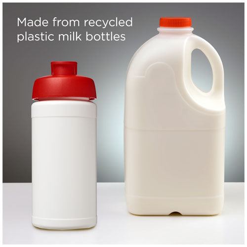 Bidón deportivo con tapa Flip de material reciclado de 500 ml Baseline