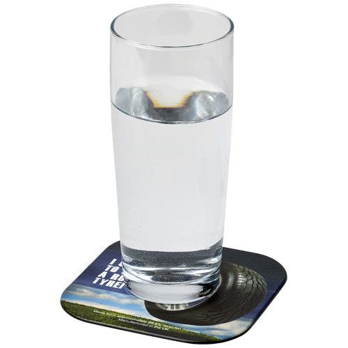 Brite-Mat® Posavasos cuadrado con material
