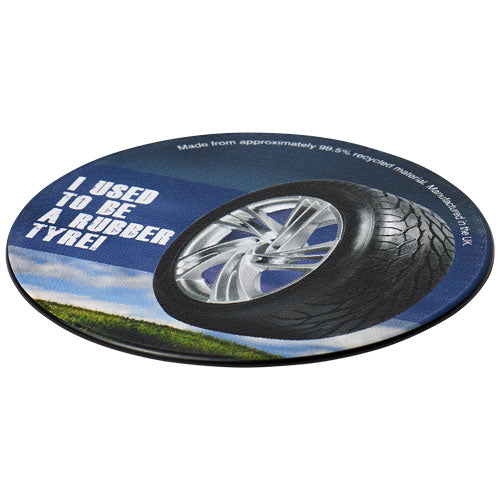 Brite-Mat® Posavasos redondo con material