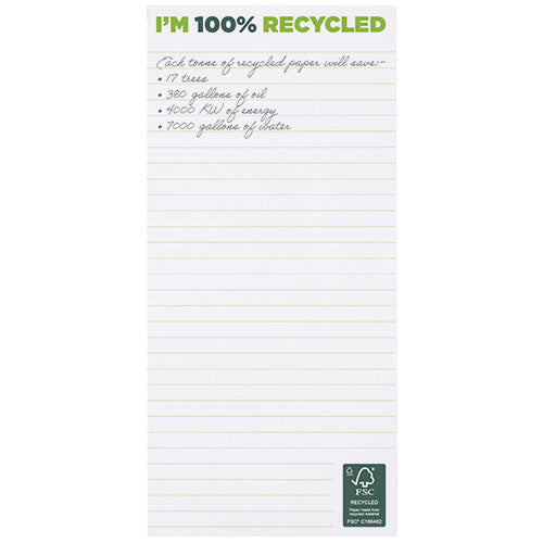 Libreta 1/3 A4 de papel reciclado Desk-Mate®