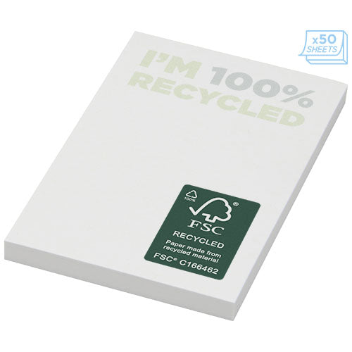 Bloc de notas adhesivas de papel reciclado de 50 x 75 mm Sticky-Mate®