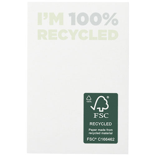 Bloc de notas adhesivas de papel reciclado de 50 x 75 mm Sticky-Mate®