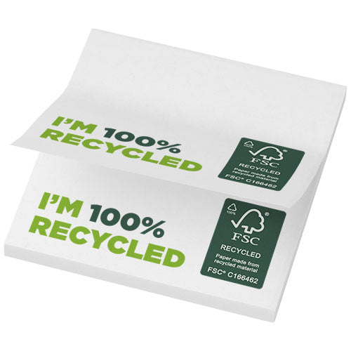 Bloc de notas adhesivas de papel reciclado de 75 x 75 mm