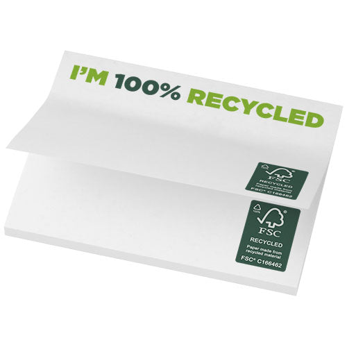 Bloc de notas adhesivas de papel reciclado de 100 x 75 mm Sticky-Mate®