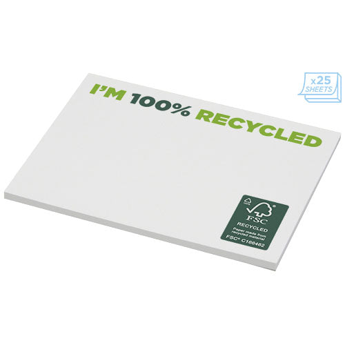 Bloc de notas adhesivas de papel reciclado de 100 x 75 mm Sticky-Mate®