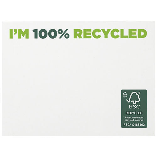 Bloc de notas adhesivas de papel reciclado de 100 x 75 mm Sticky-Mate®