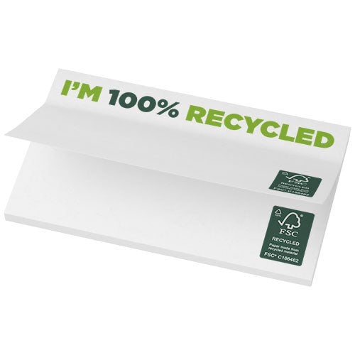 Bloc de notas adhesivas de papel reciclado de 127 x 75 mm