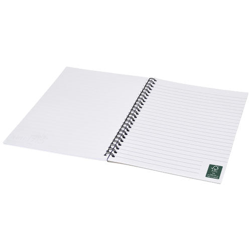 Cuaderno con espiral A5 con cubierta impresa Desk-Mate®