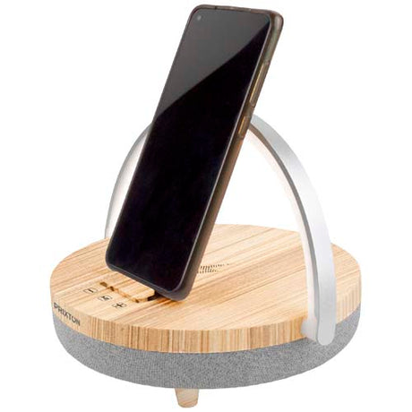 Altavoz Bluetooth® 4 en 1 de 10 W con luz LED y base de carga inalámbrica