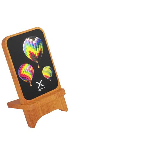 Cargador inalámbrico de madera de