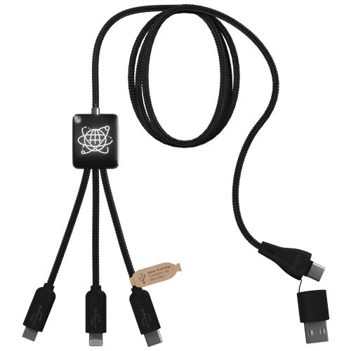 Cable de carga 5 en 1 RPET con transferencia de datos SCX "Design C45"