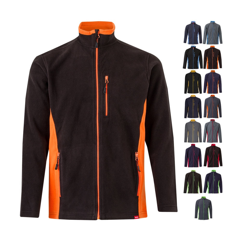 Chaqueta polar bicolor (220g/m²) en