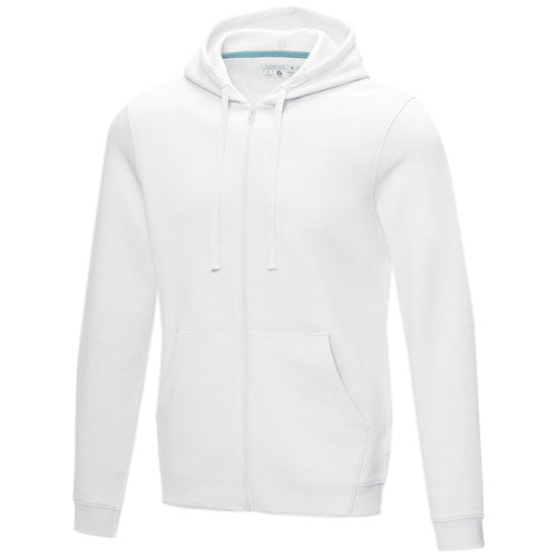 Sudadera con capucha y cremallera completa de orgánico para hombre
