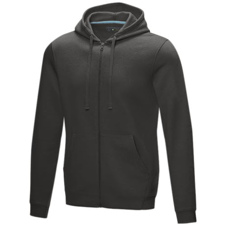 Sudadera con capucha y cremallera completa de orgánico para hombre