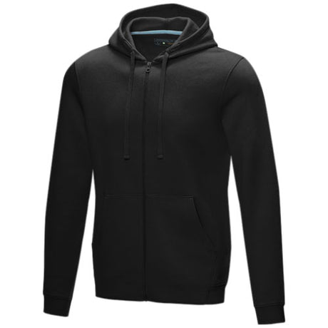 Sudadera con capucha y cremallera completa de orgánico para hombre