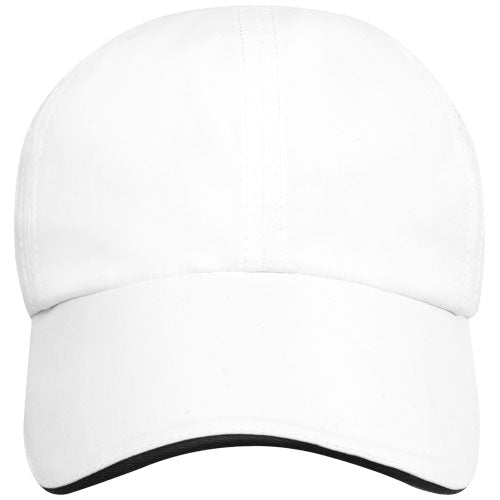 Gorra sandwich reciclada de 6 paneles Cool Fit GRS de 110 g/m² Morion