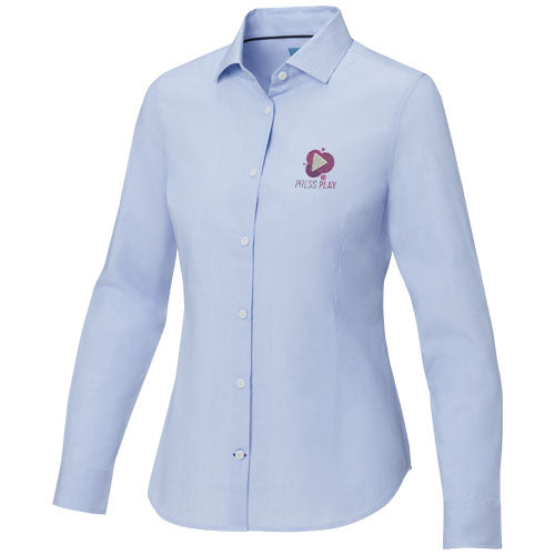 Camisa orgánica de manga larga para mujer