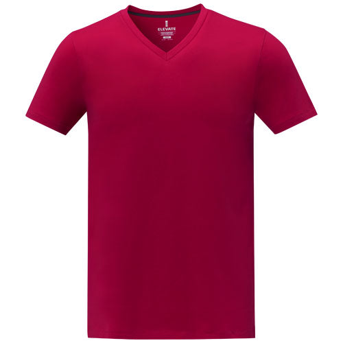 Camiseta de manga corta y cuello en V para hombre
