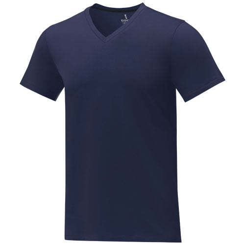 Camiseta de manga corta y cuello en V para hombre