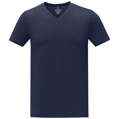 Camiseta de manga corta y cuello en V para hombre