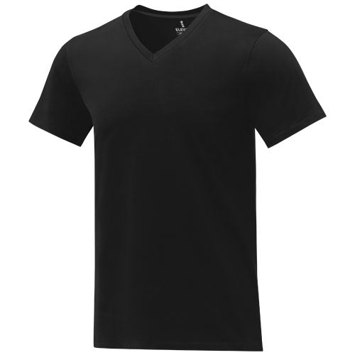 Camiseta de manga corta y cuello en V para hombre