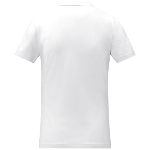 Camiseta de manga corta y cuello en V para mujer