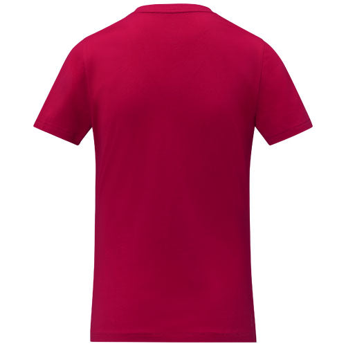 Camiseta de manga corta y cuello en V para mujer