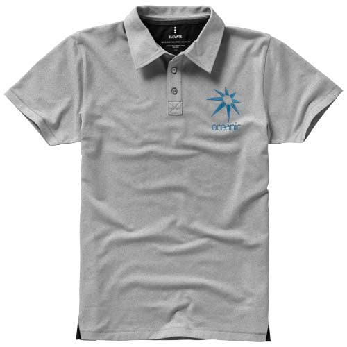 Polo de manga corta elástico