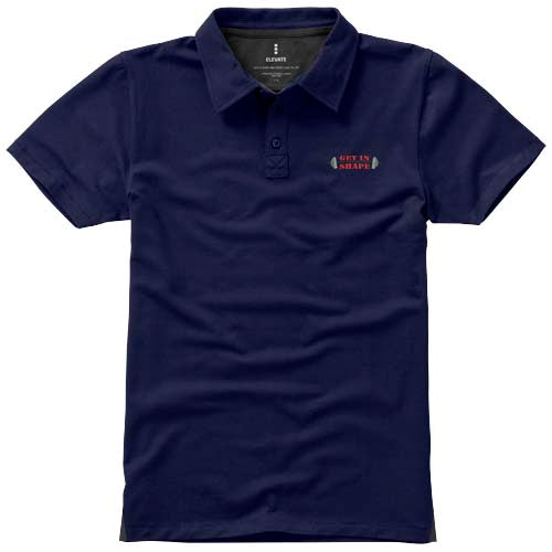 Polo de manga corta elástico