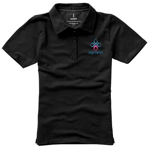 Polo de manga corta elástico