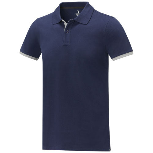 Polo de manga corta de dos tonos para hombre