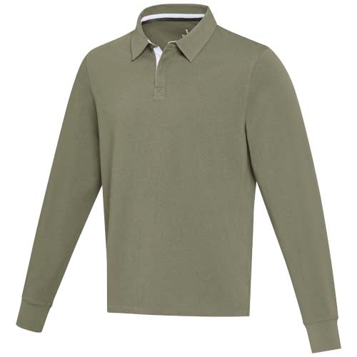 Sudadera tipo polo de rugby
