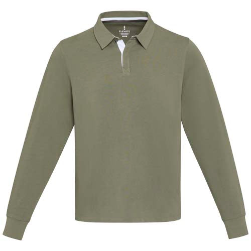Sudadera tipo polo de rugby