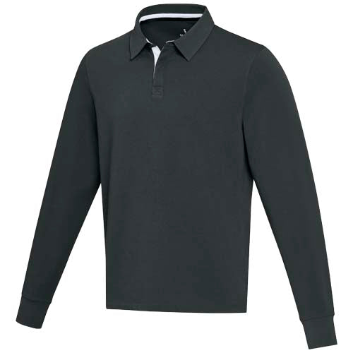 Sudadera tipo polo de rugby