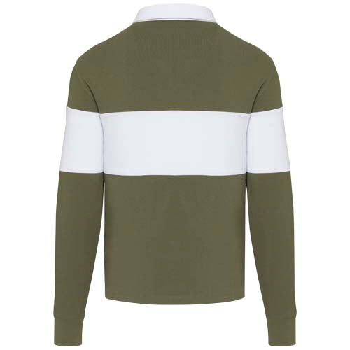 Sudadera tipo polo de rugby