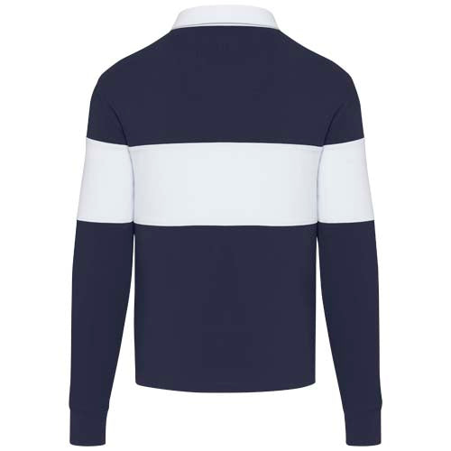 Sudadera tipo polo de rugby