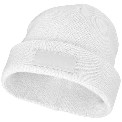 Gorro de lana con parche