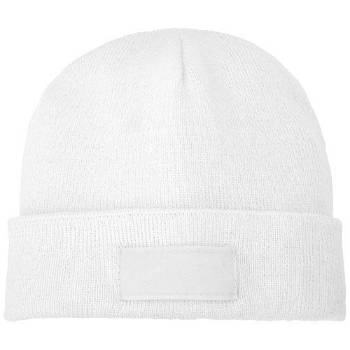 Gorro de lana con parche